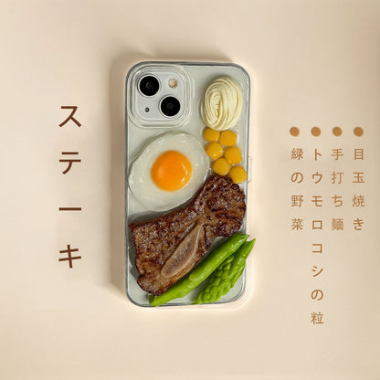 写真映え！3Dステーキスマホケース｜ユニーク形状・かわいい料理風