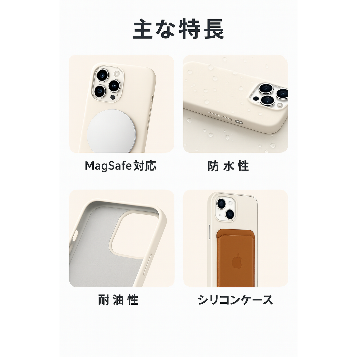 新型リキッドケース｜耐衝撃・指紋防止・極薄ミニマルデザイン対応