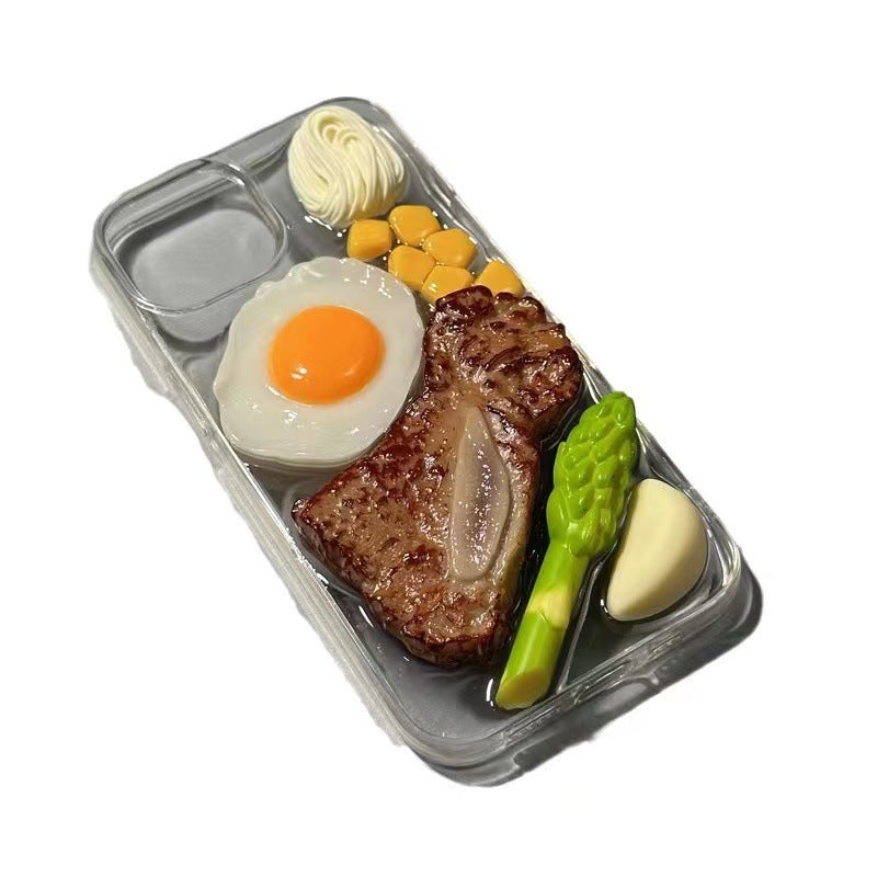 写真映え！3Dステーキスマホケース｜ユニーク形状・かわいい料理風